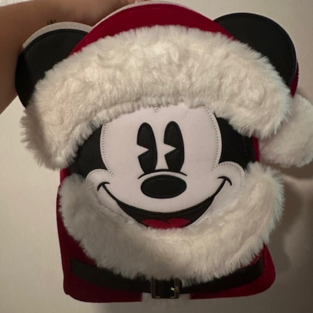 RARE: Disney Loungfly Backpack - Santa Mickey